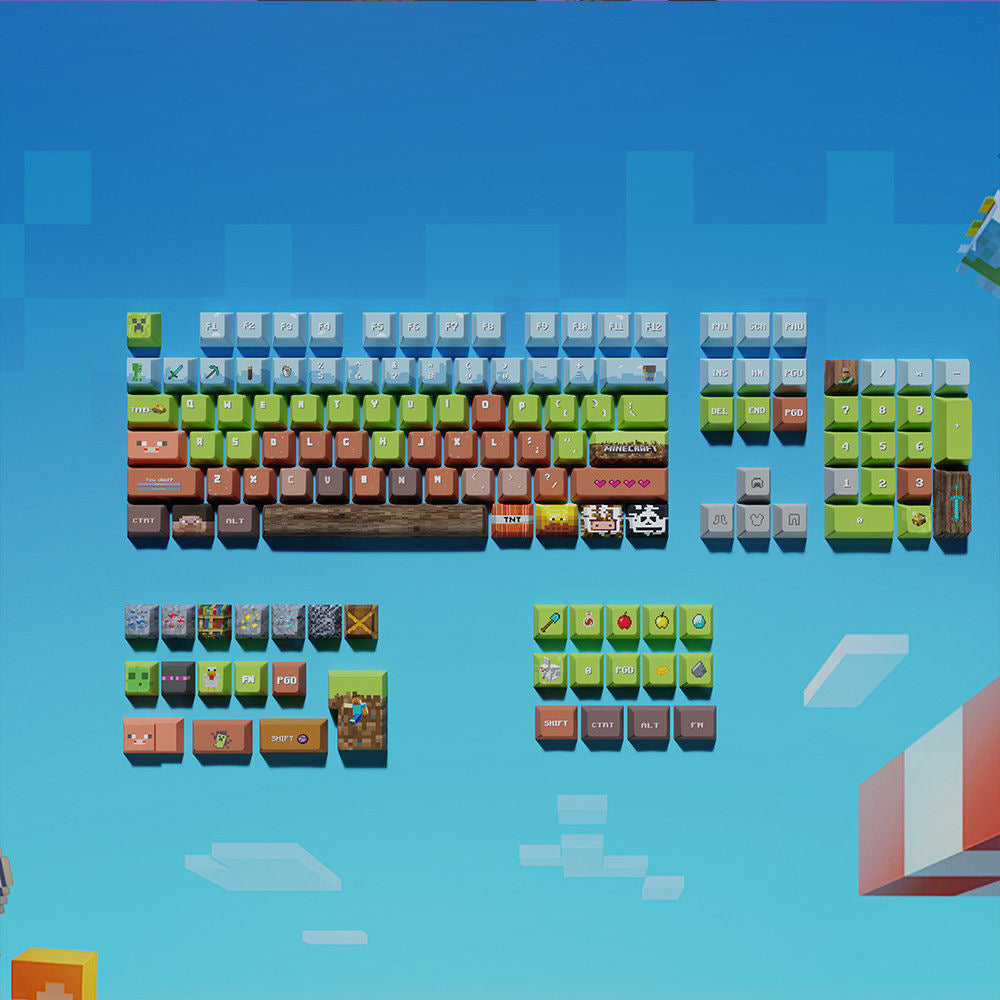 Minecraft keycap Set MC Set for Minecraft keyboard – AiheyStudio