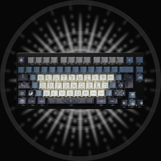Moonlit Cat Cult Keycap Set Mythical Series by aiheystudio