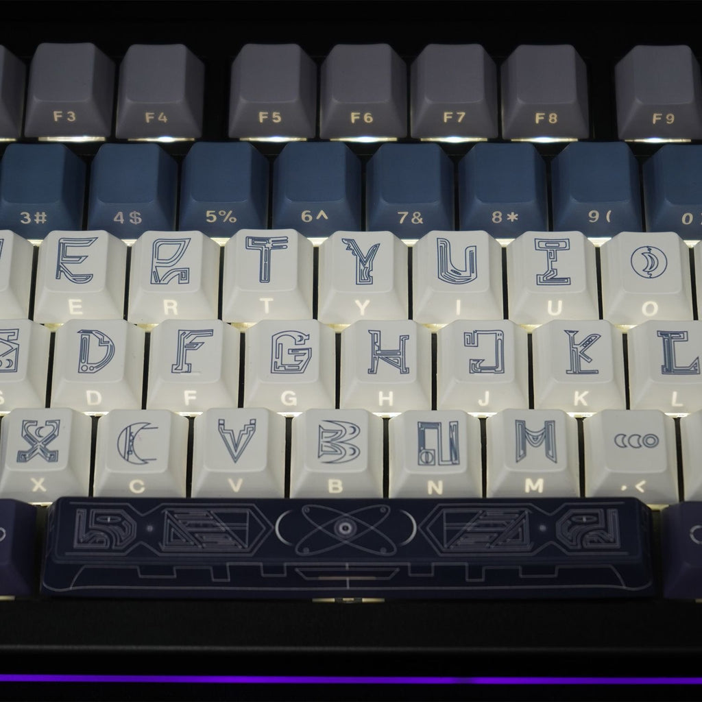 Moonlit Cat Cult Keycap Set Mythical Series by aiheystudio