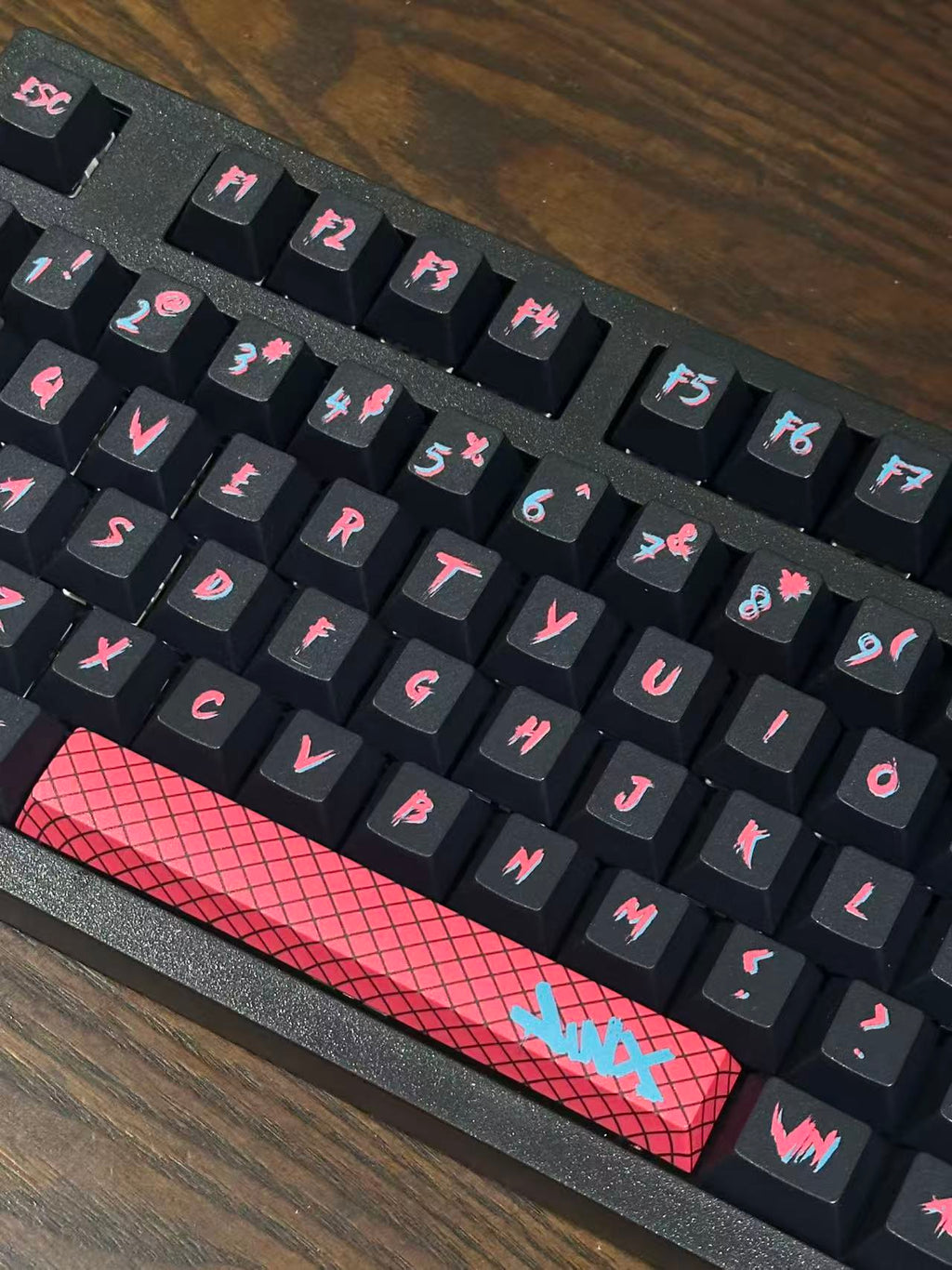 New Arcane Jinx keyboard with Jinx Keycap Set Wireless 98Pro keyboard