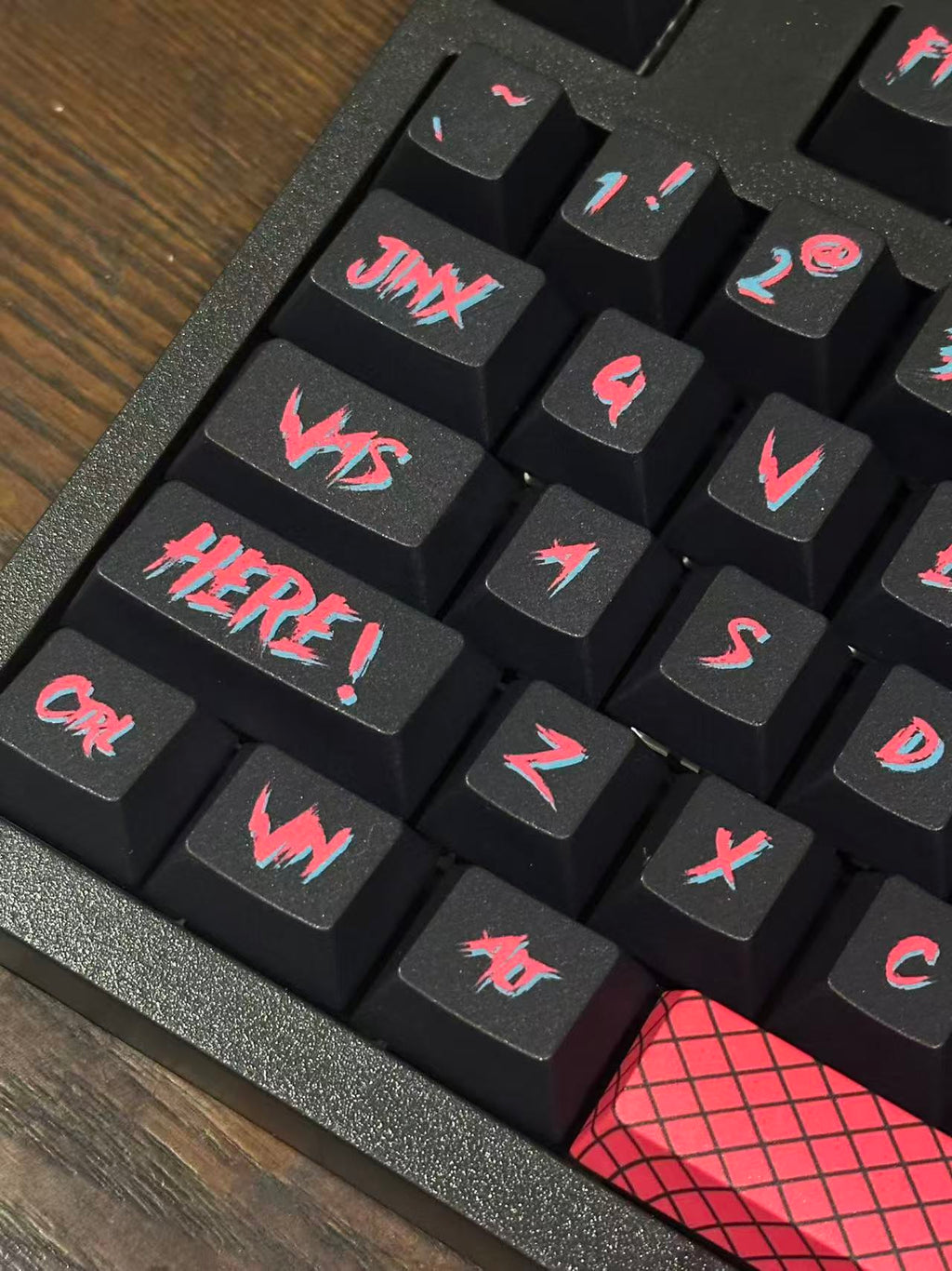 New Arcane Jinx keyboard with Jinx Keycap Set Wireless 98Pro keyboard