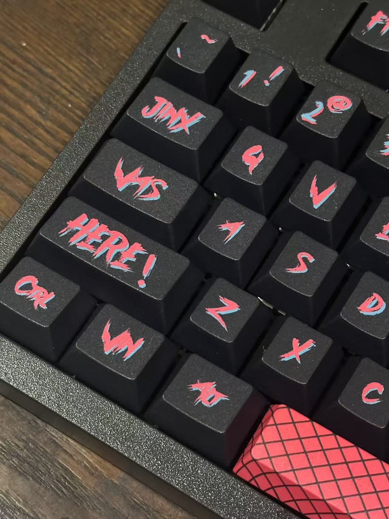 New Arcane Jinx keyboard with Jinx Keycap Set Wireless 98Pro keyboard