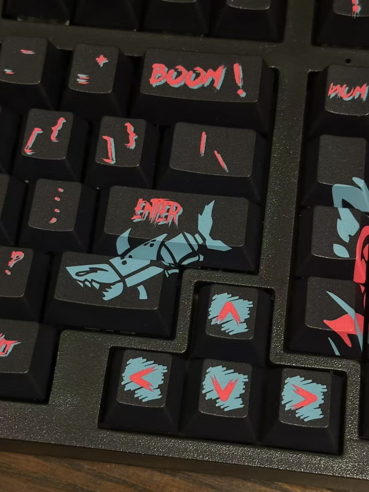 New Arcane Jinx keyboard with Jinx Keycap Set Wireless 98Pro keyboard