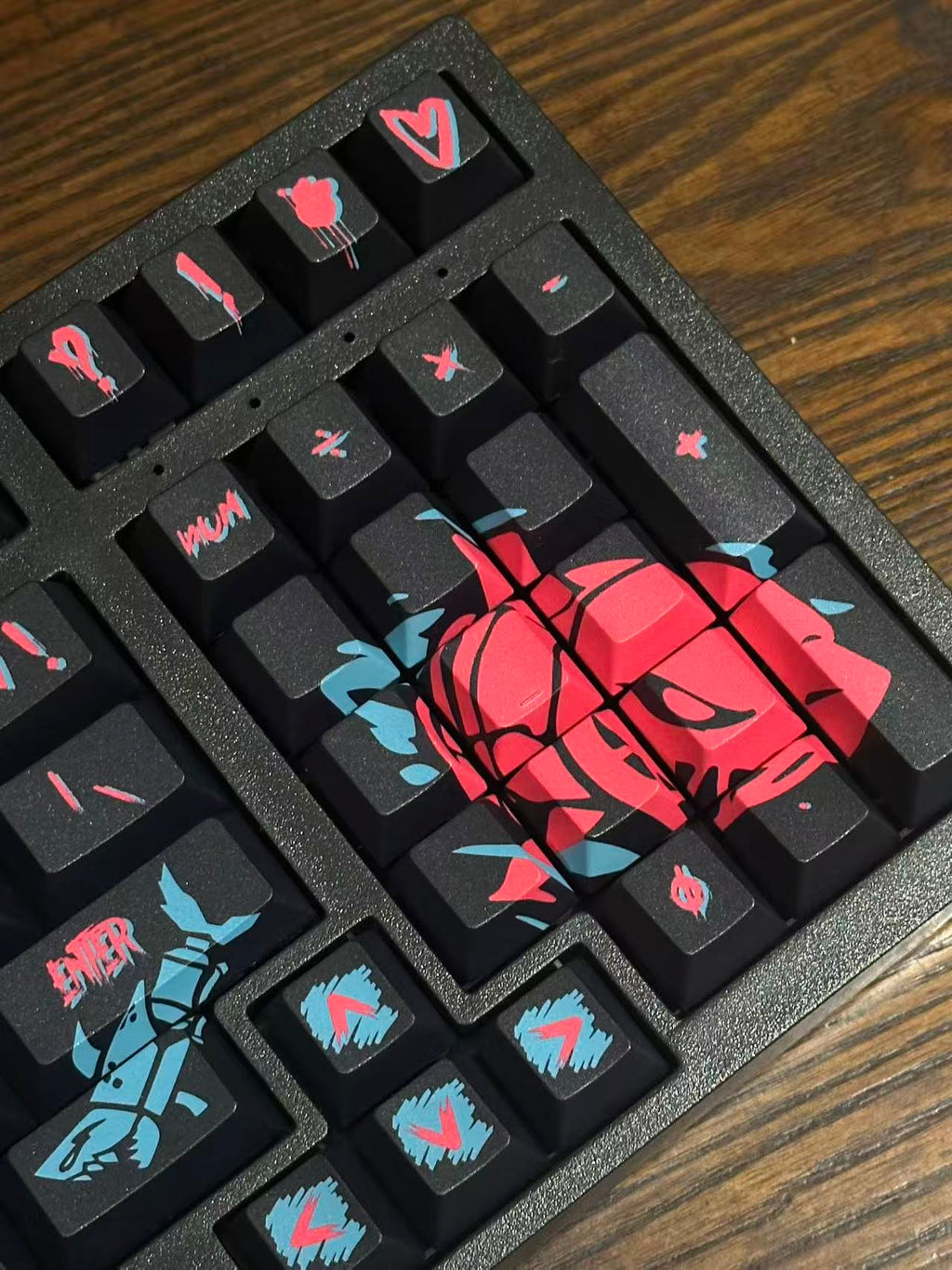 New Arcane Jinx keyboard with Jinx Keycap Set Wireless 98Pro keyboard