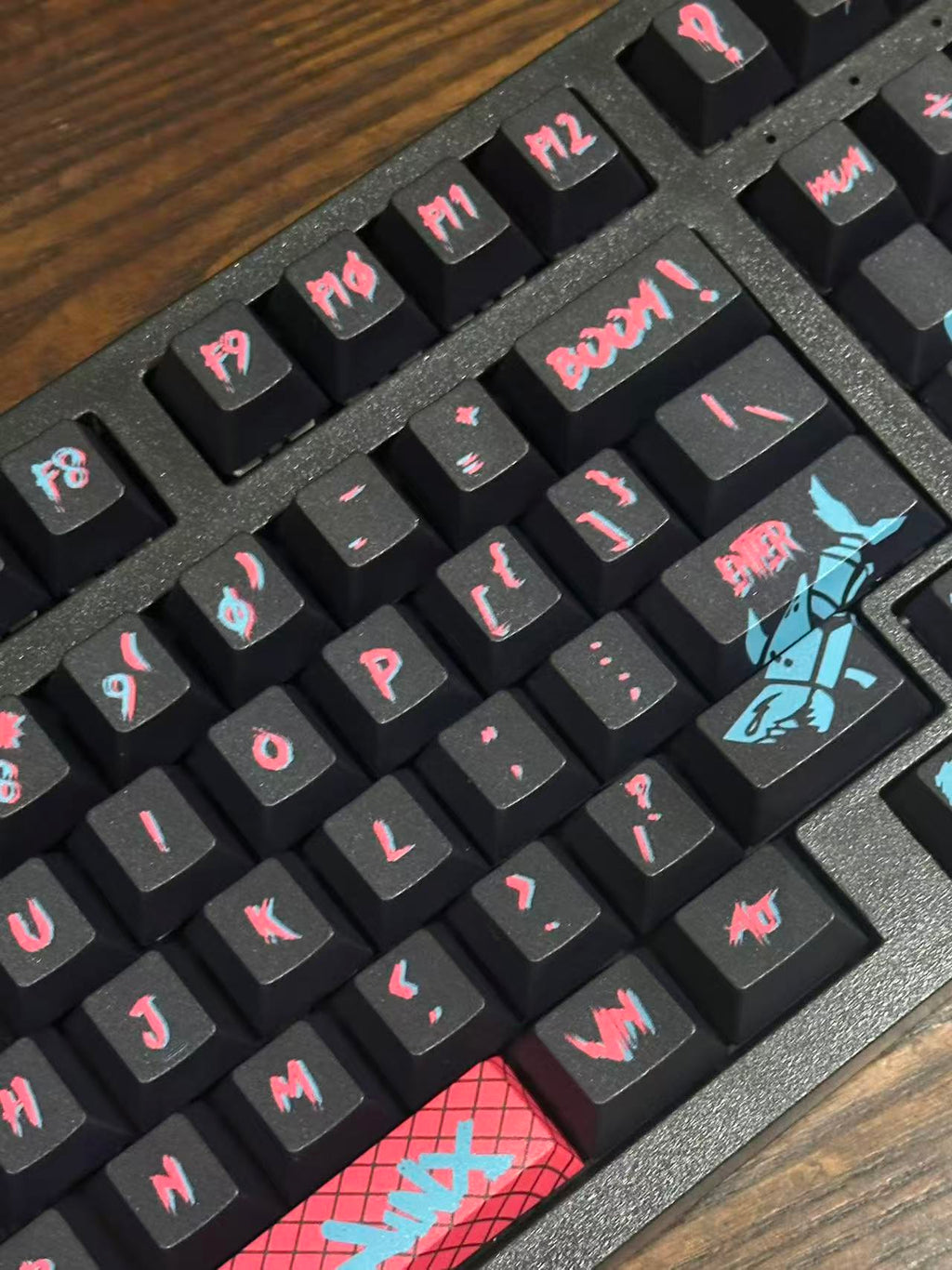 New Arcane Jinx keyboard with Jinx Keycap Set Wireless 98Pro keyboard