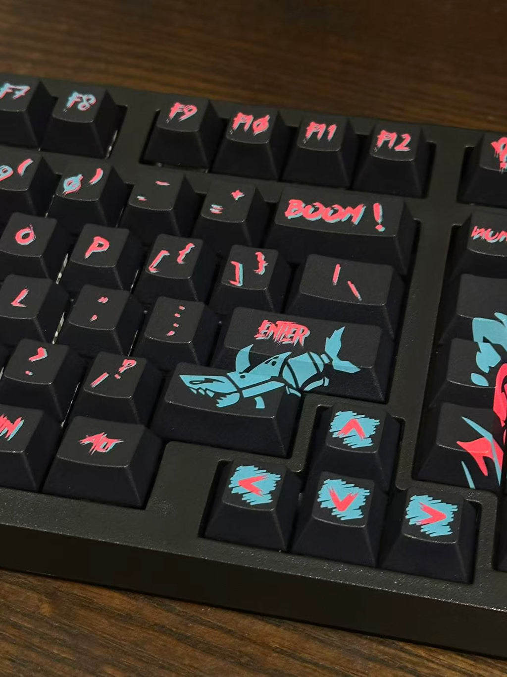 New Arcane Jinx keyboard with Jinx Keycap Set Wireless 98Pro keyboard