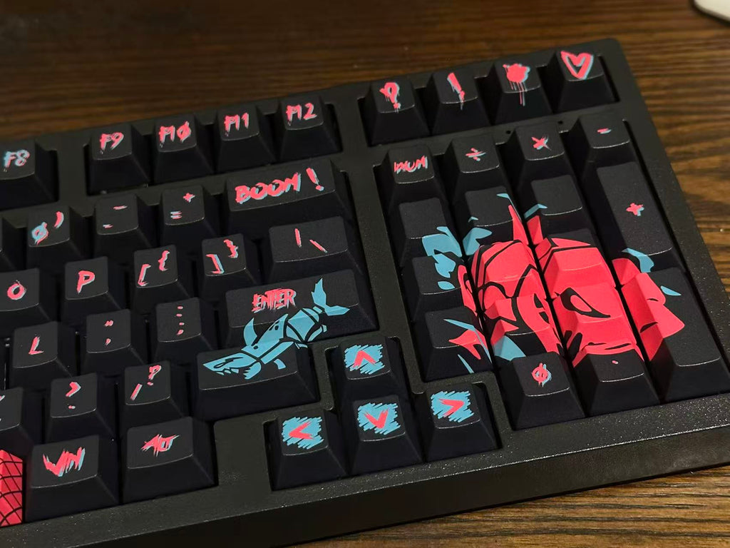 New Arcane Jinx keyboard with Jinx Keycap Set Wireless 98Pro keyboard