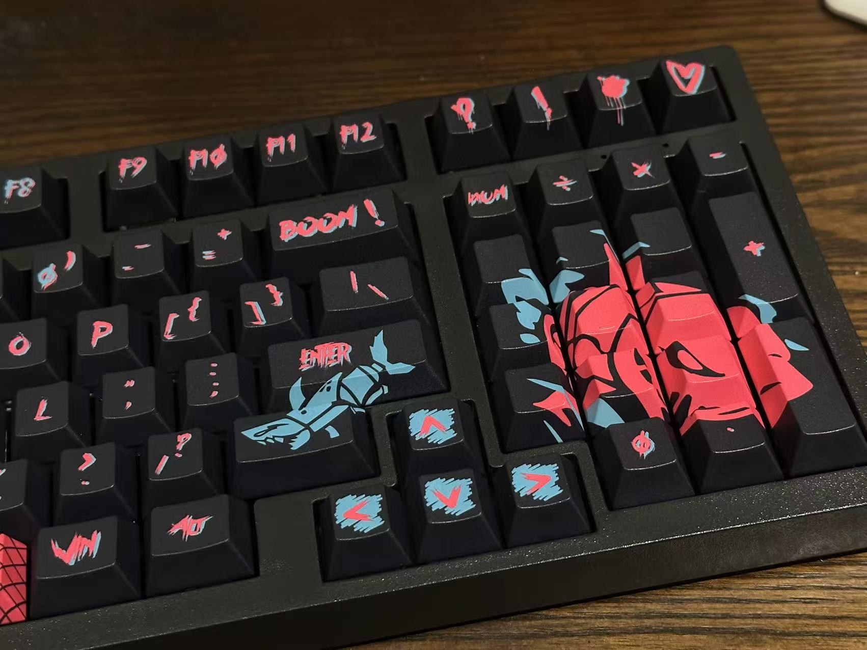 New Arcane Jinx keyboard with Jinx Keycap Set Wireless 98Pro keyboard