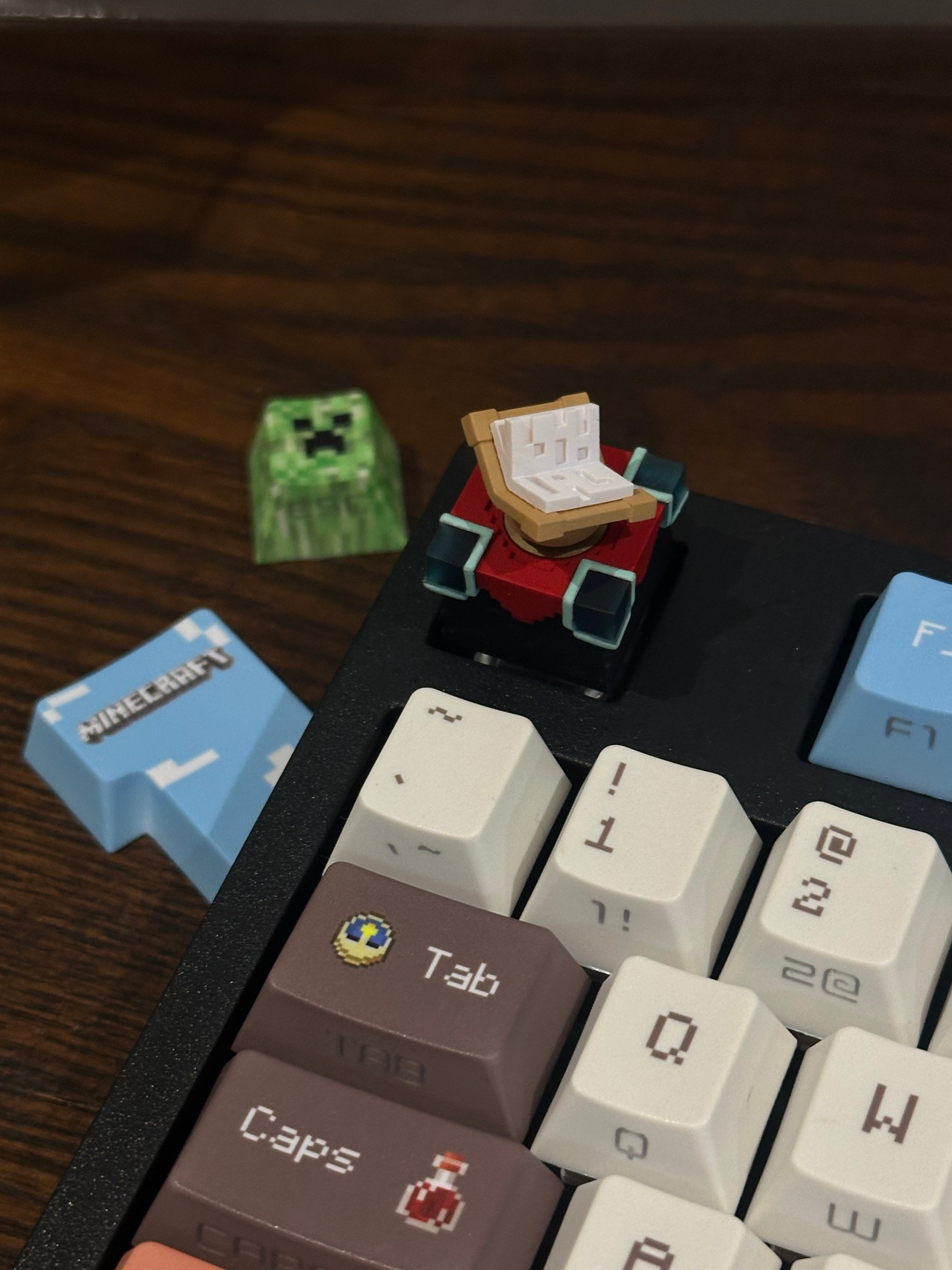 Minecraft Transmutation Table Artisan Keycap Backlit Resin Custom Keycap