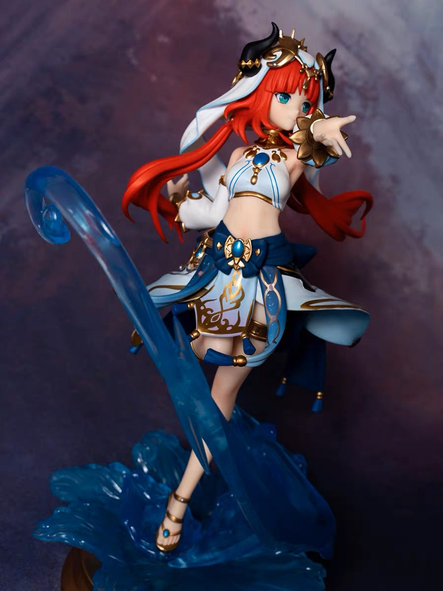 Nilou Figure Genshin Impact Nilou Figurines Nilou SculptureEvery Nilou figure undergoes expert craftsmanship to provide you with the ultimate representation of this beloved character. It is a meticulous 1:1 replica, featuring both machine precision and hand-painted details. The hand-painting process adds a personal touch to each figure, resulting in slight defects and variations, making each piece one-of-a-kind.  