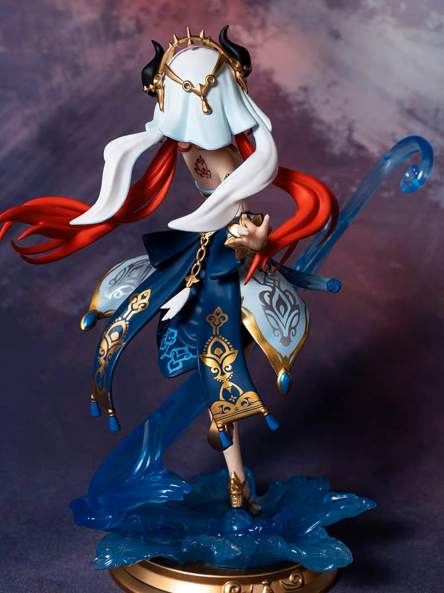 Nilou Figure Genshin Impact Nilou Figurines Nilou SculptureEvery Nilou figure undergoes expert craftsmanship to provide you with the ultimate representation of this beloved character. It is a meticulous 1:1 replica, featuring both machine precision and hand-painted details. The hand-painting process adds a personal touch to each figure, resulting in slight defects and variations, making each piece one-of-a-kind.  