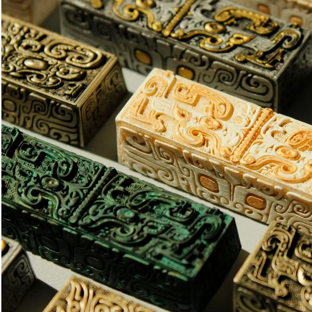 Taotie Pattern King Zhou Artisan Keycap 3D Printed Resin Mechanical Keyboard Keycap