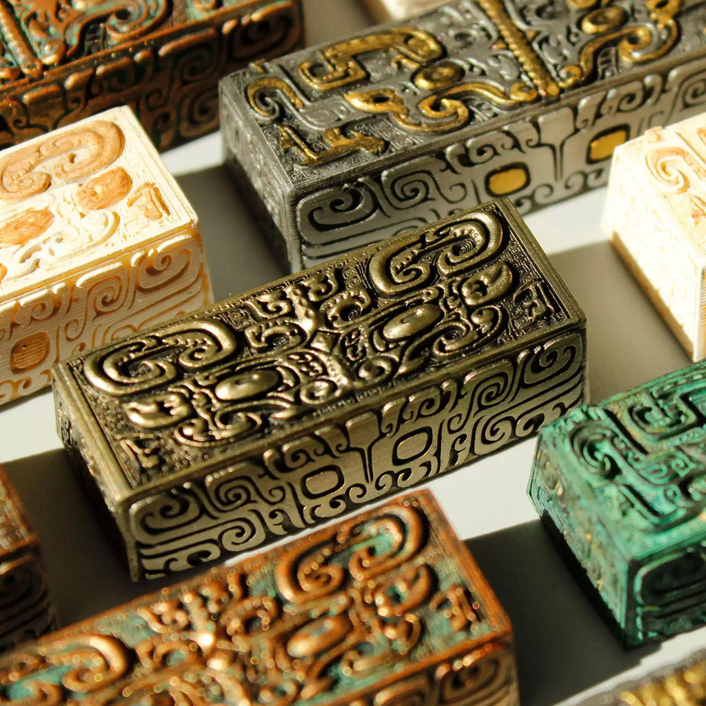 Taotie Pattern King Zhou Artisan Keycap 3D Printed Resin Mechanical Keyboard Keycap