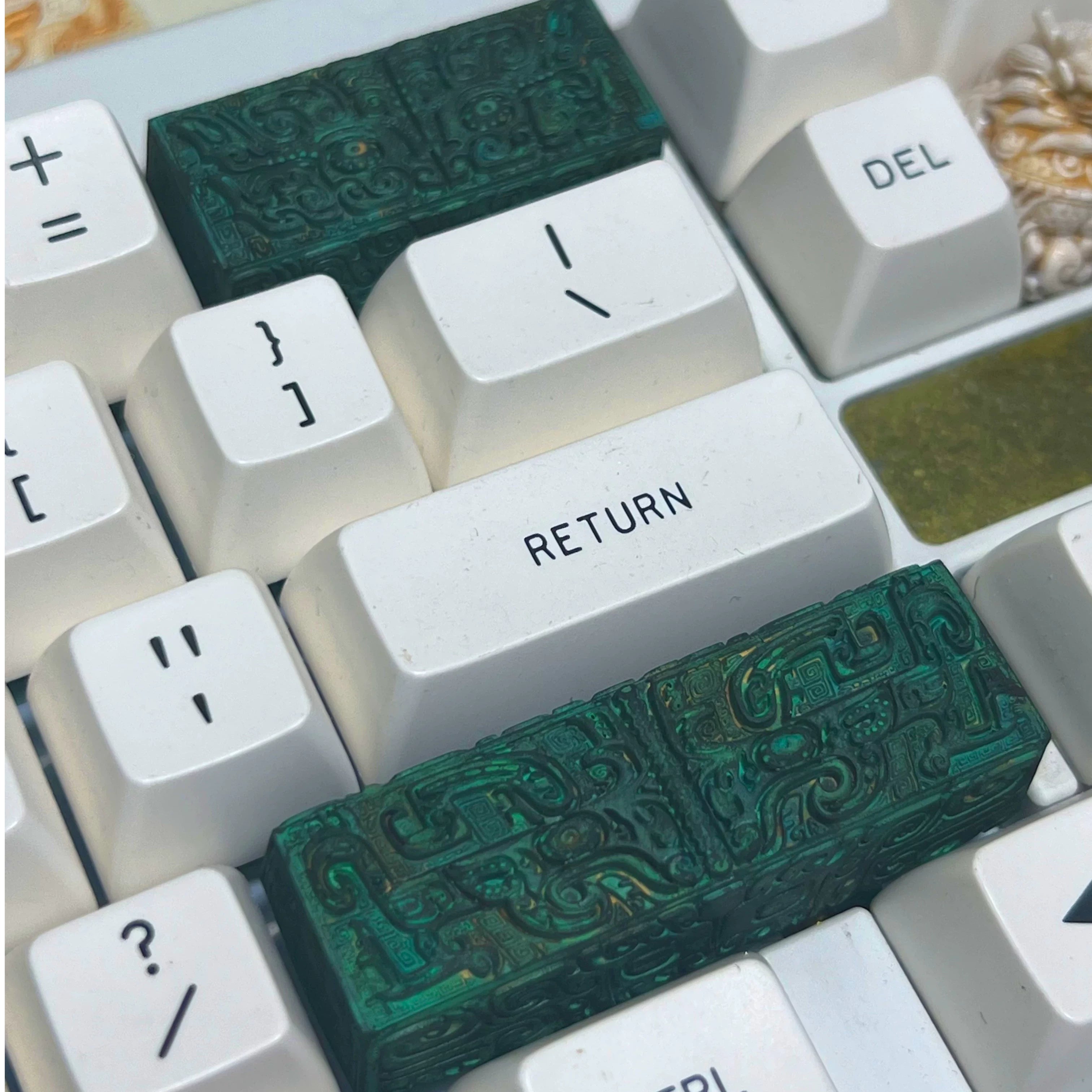 Taotie Pattern King Zhou Artisan Keycap 3D Printed Resin Mechanical Keyboard Keycap