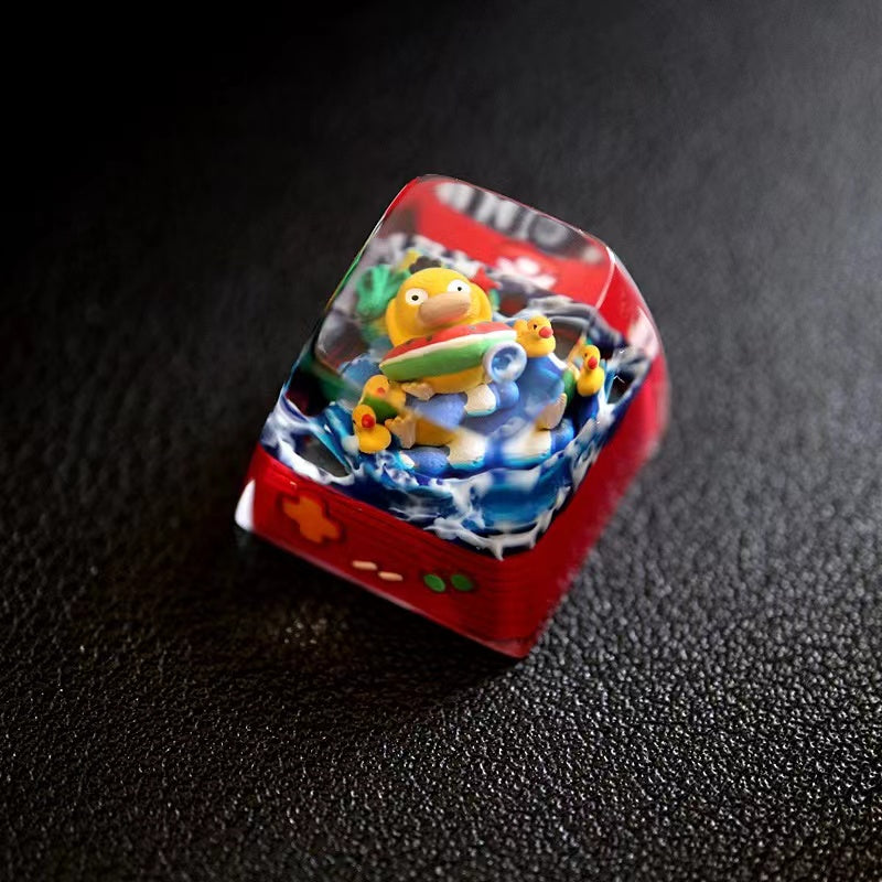 Pokémon-Koda-Ente-Tastenkappe. Handgefertigte Tastenkappe