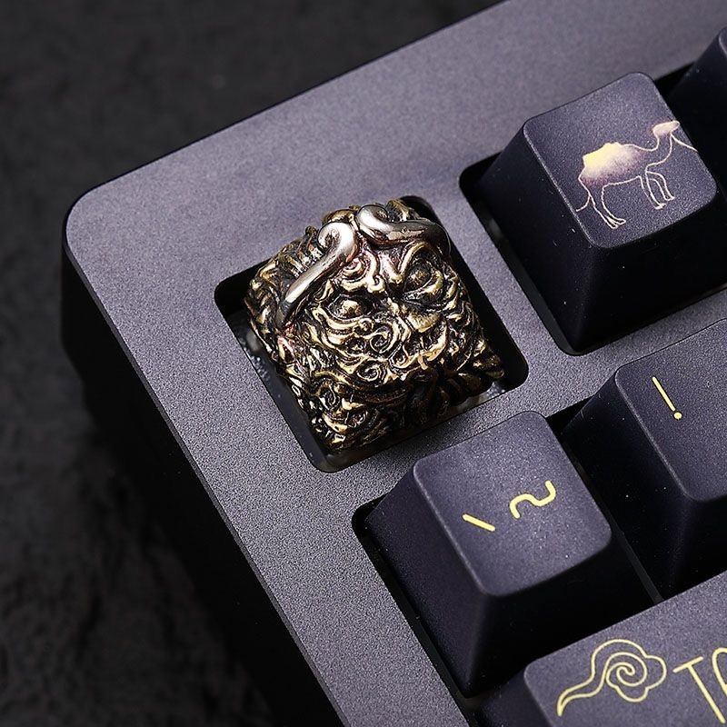 Pure_Copper_Sun_Wukong_Keycap_for_Mechanical_Gaming_Keyboards_7