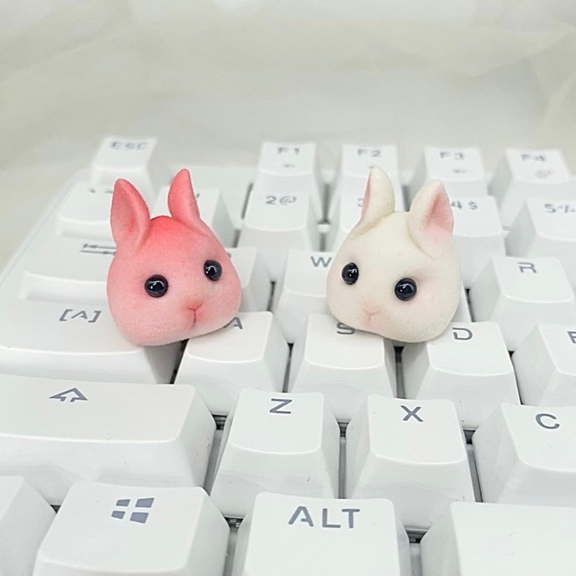 Rabbit Artisan keycap Custom Bunny personalized cute keycaps for Halloween