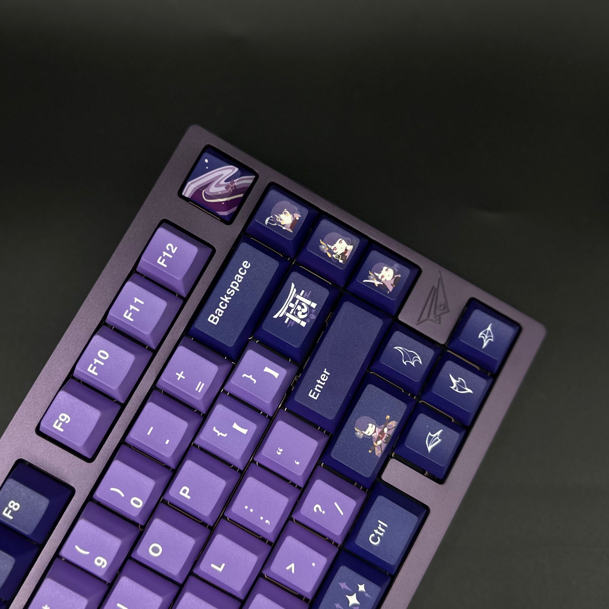 Raiden Shogun Keyboard Purple Weikav D75 75% Aluminum Keyboard