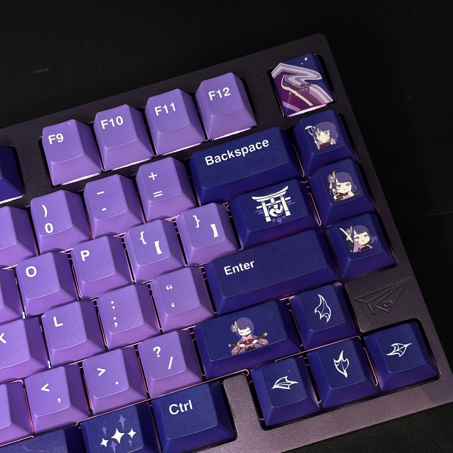Raiden Shogun Keyboard Purple Weikav D75 75% Aluminum Keyboard