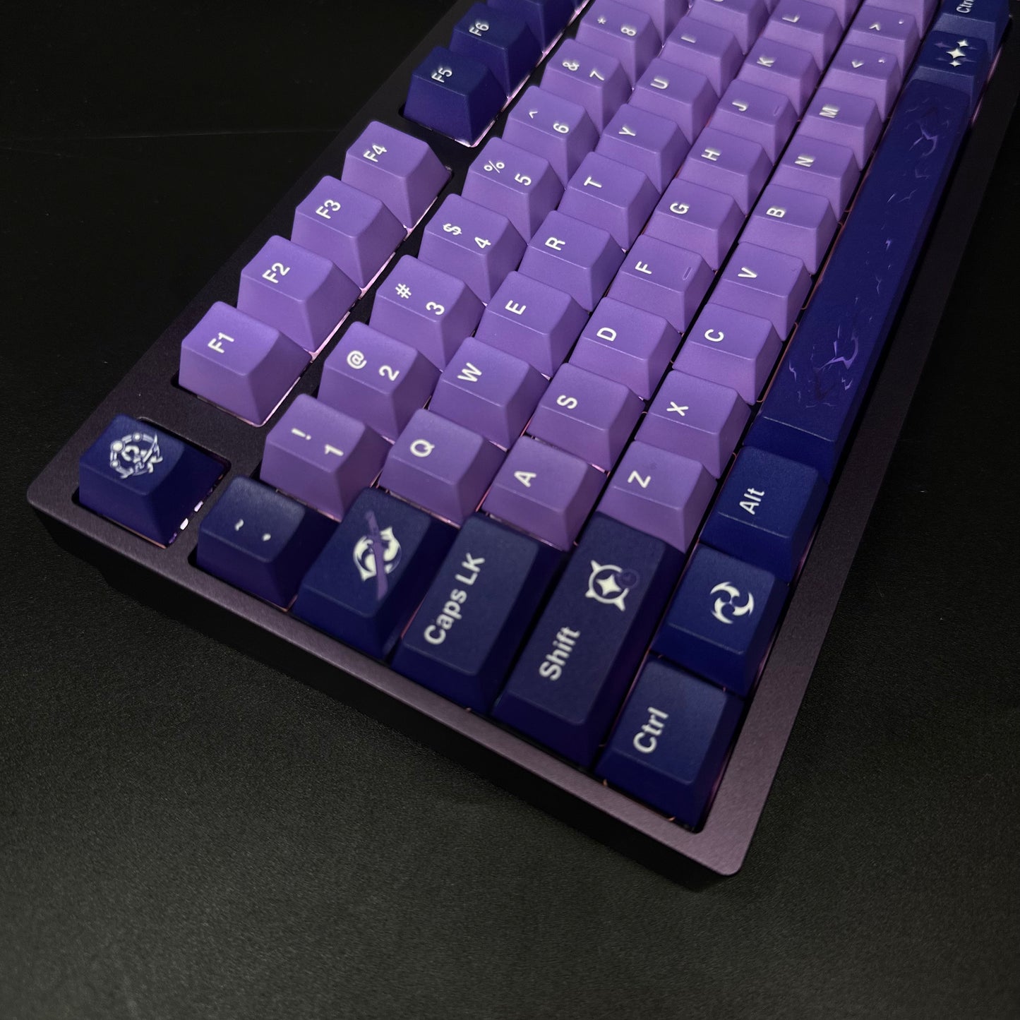 Raiden Shogun Keyboard Purple Weikav D75 75% Aluminum Keyboard