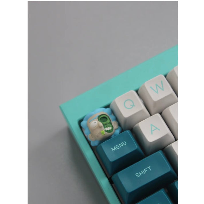3pcs Wubba Lubba Artisan Keycaps | Rick and Morty Customizable Set for Keyboards keycap cherry rick and morty rick and morty pictures 