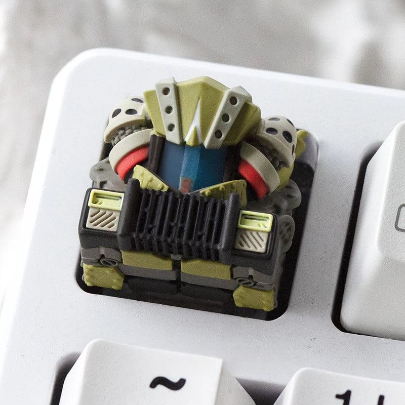 Fantasy Scavenger resin artisan keycap collection featuring Scavenger Ofen, Scavenger Nun, and Scavenger Lang Miemie character designs. Handmade with layered epoxy resin and polished details, these unique keycaps add a mysterious collectible style to mechanical keyboards and custom desk setups.