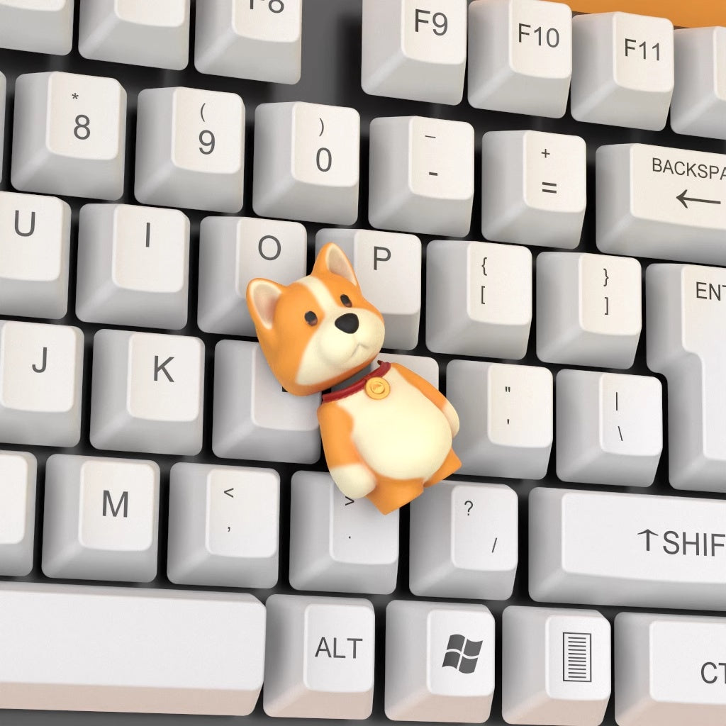 Shiba Inu Split Artisan Keycaps Set Creative Customized Keycaps for Your  Keyboard's Directional Keys