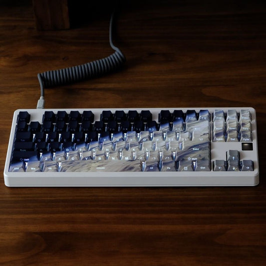Side-Printed Backlit Keycap Set Galaxy to Earth Gradient