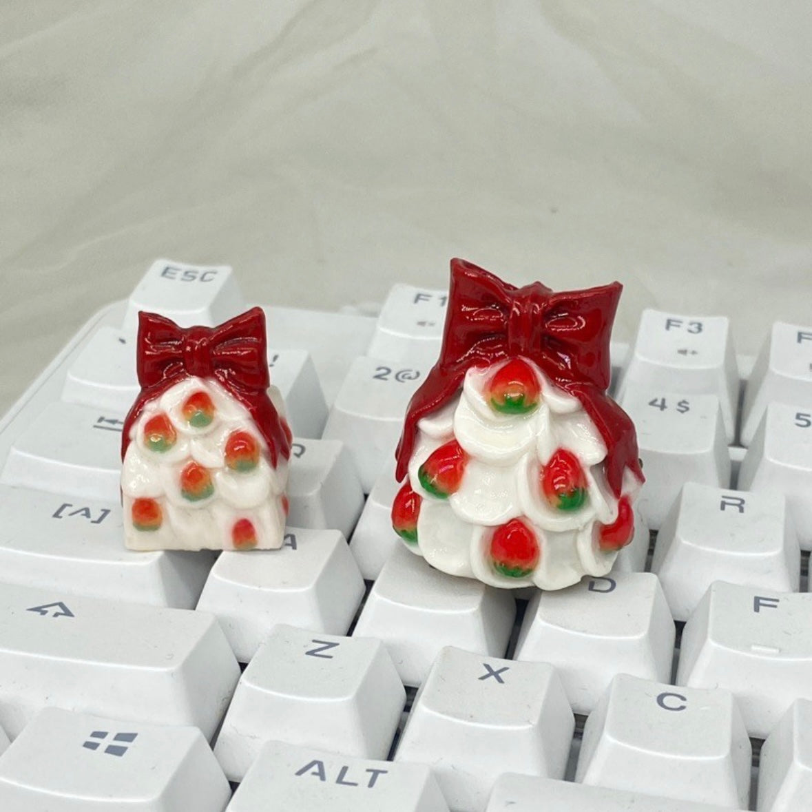 Tree Design Keycaps Strawberry Christmas Tree Gift Keycaps Custom Artisan Keycaps – AiheyStudio