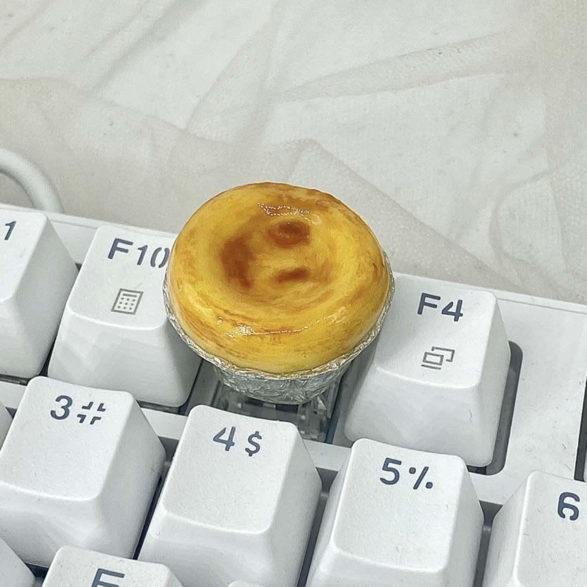 Fried food on the keyboard Artisan keycap Custom keycaps