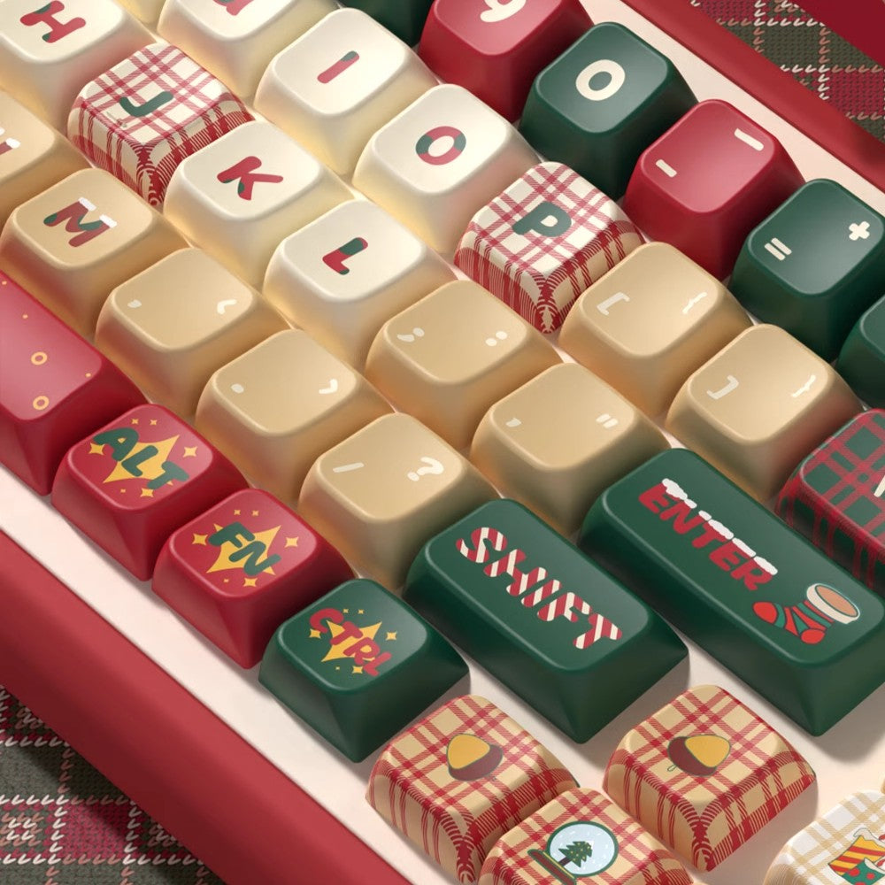 Christmas Night Artisan Keycap Set  Original Design  MDA Profile  158 Keys  Heat Sublimation