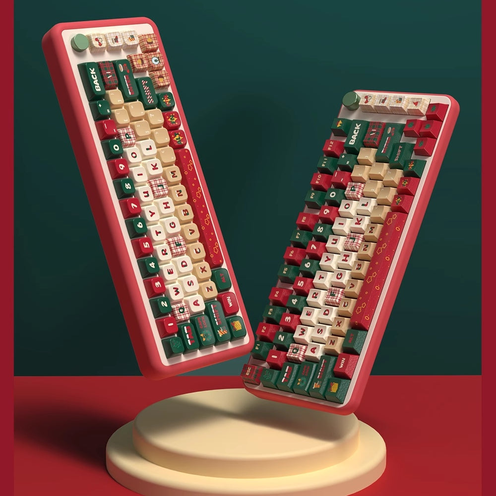 Christmas Night Artisan Keycap Set  Original Design  MDA Profile  158 Keys  Heat Sublimation