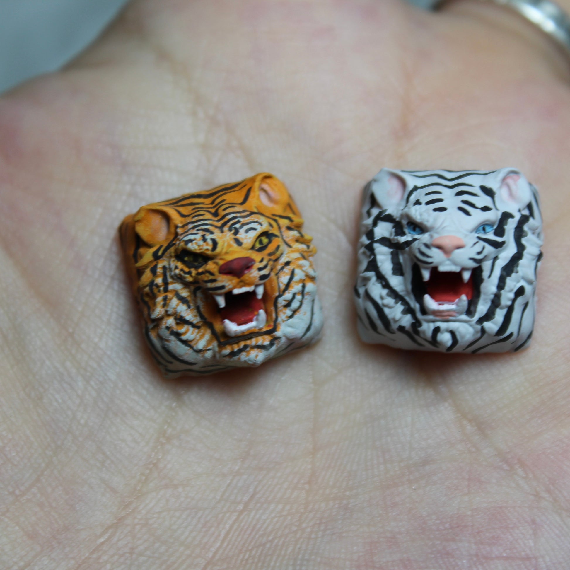 The Angry Tiger Artisan Keycaps Custom Keycap