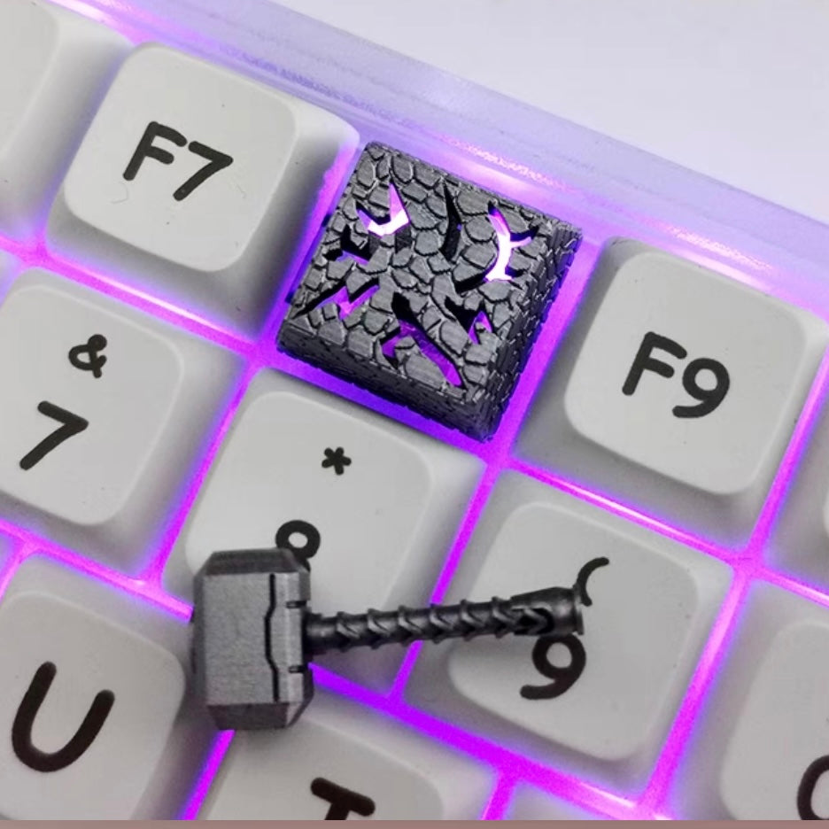 Thor's Hammer keycaps Artisan keycap