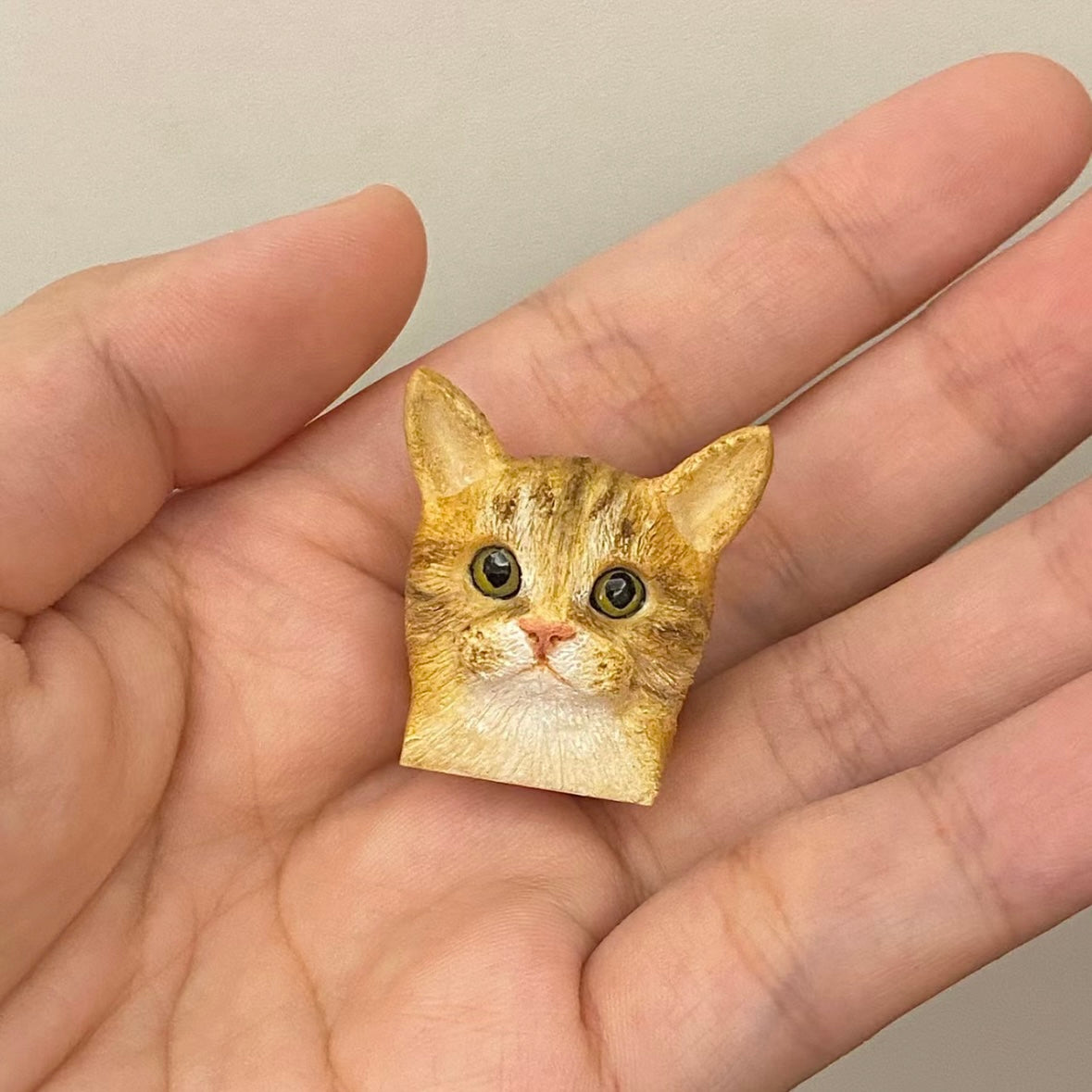 Unique pet keycaps for cats, dogs, and other animals. Handcrafted, one-of-a-kind keycaps by AiheyStudio for a personalized keyboard look.
