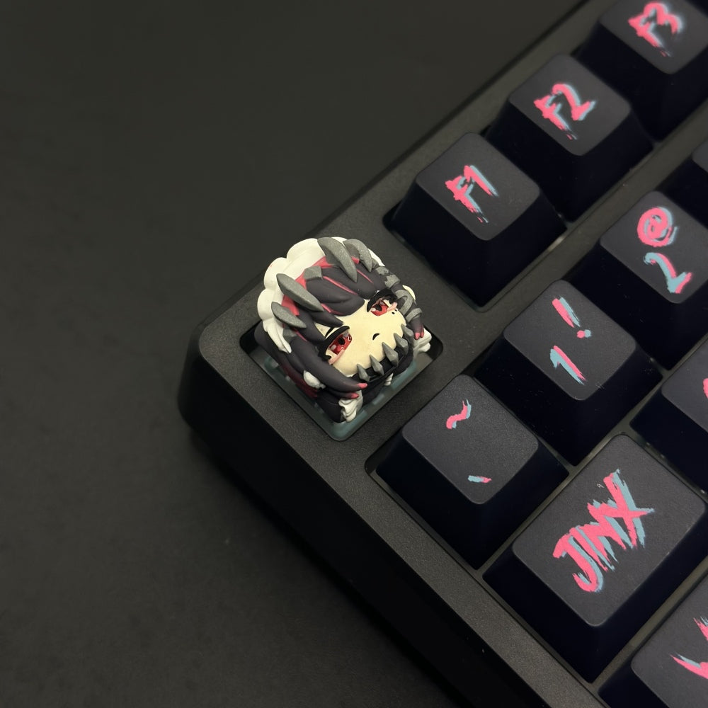 Custom Artisan keycaps Aneira Jo Details