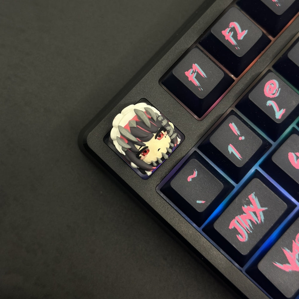 Custom Artisan keycaps Aneira Jo Details