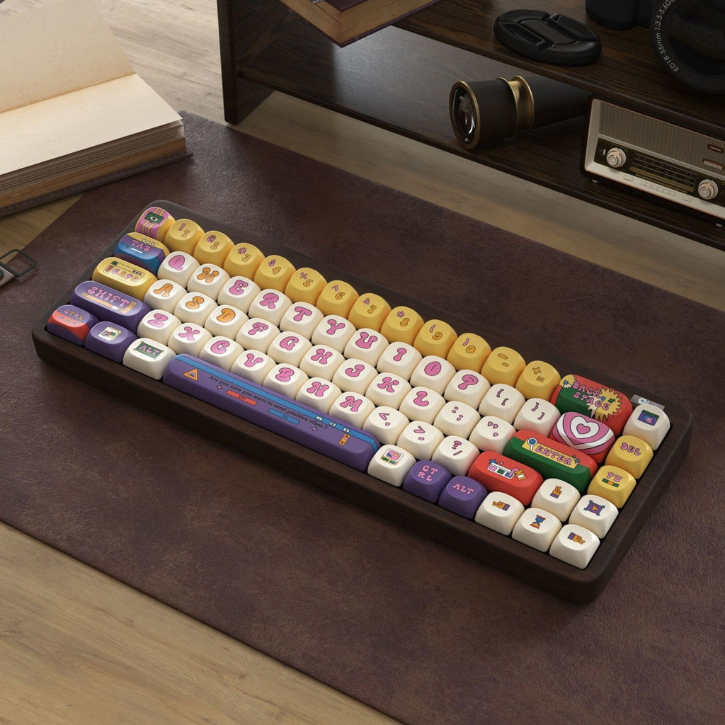 Pastel tiny sweets keycap set by aiheystudio crafted for MX-style switches and fun desk setups.