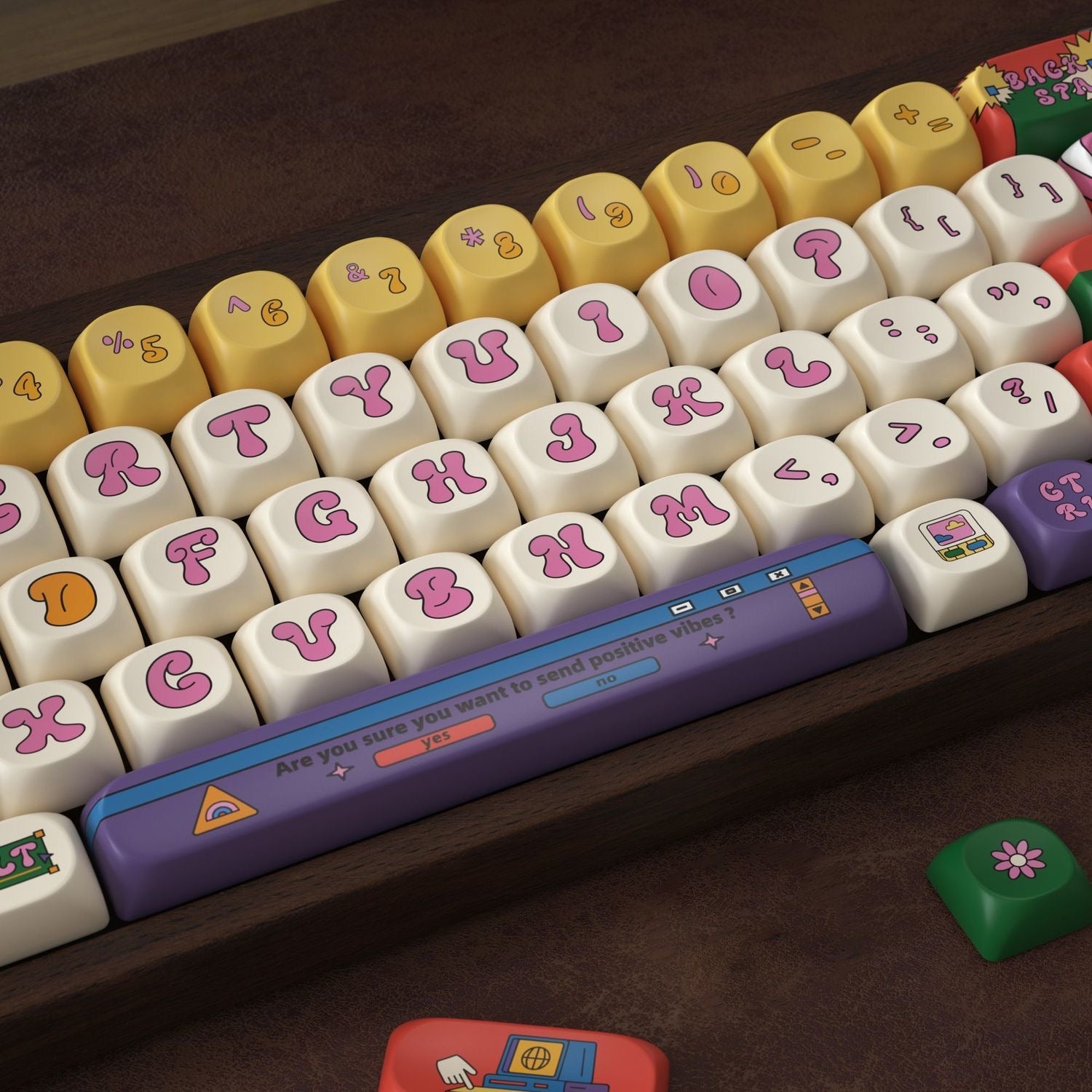 Pastel tiny sweets keycap set by aiheystudio crafted for MX-style switches and fun desk setups.