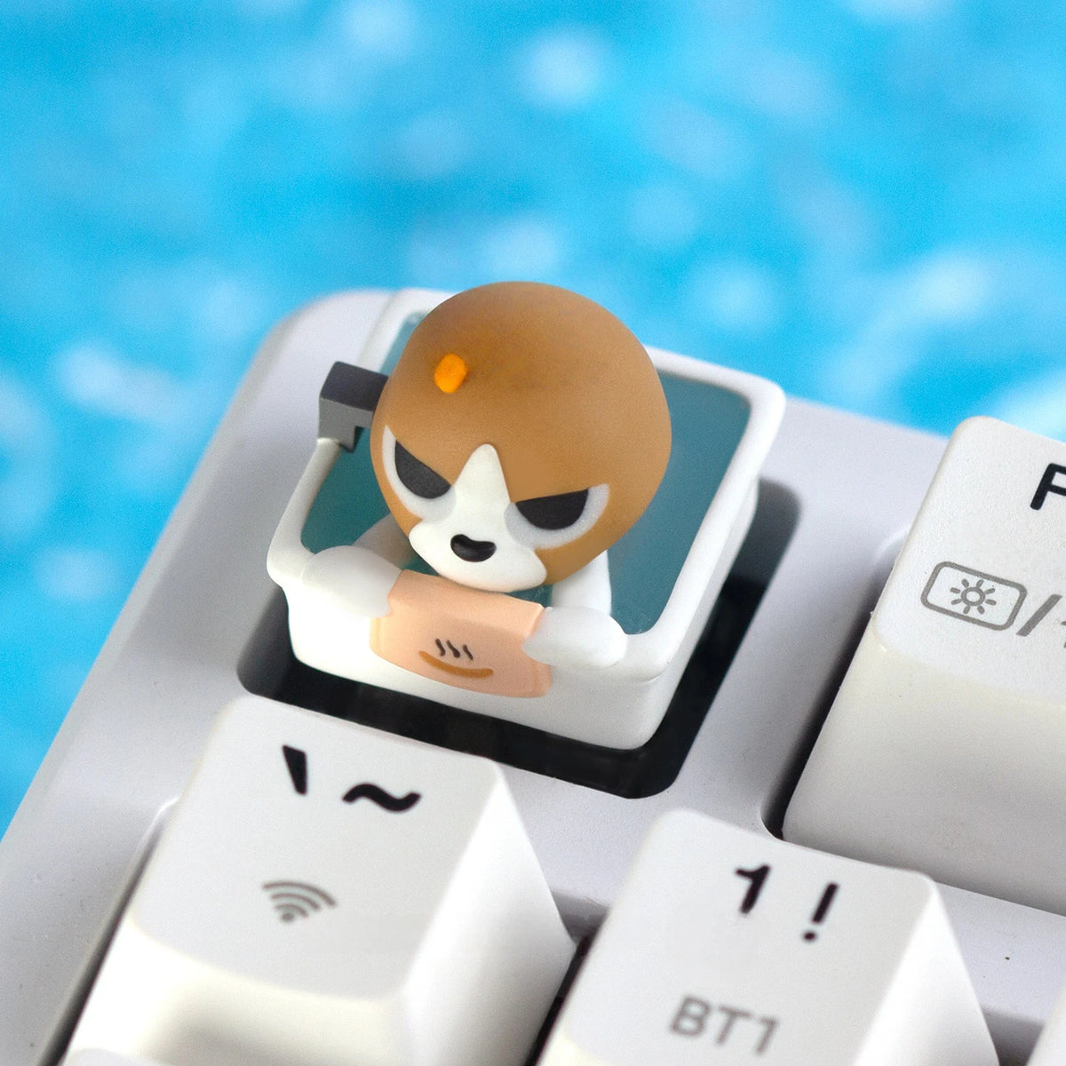 Bigodong Siamese Lipu translucent artisan keycap