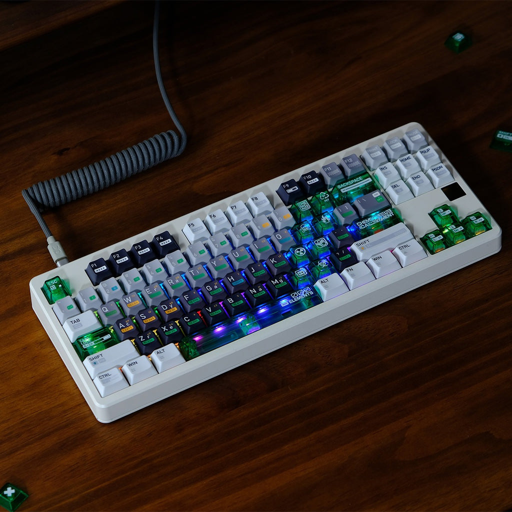 chemical-element-keycaps-featuring-atomic-symbols-numbers-and-mass-values-inspired-by-periodic-table-science-design-for-keyboard-customization