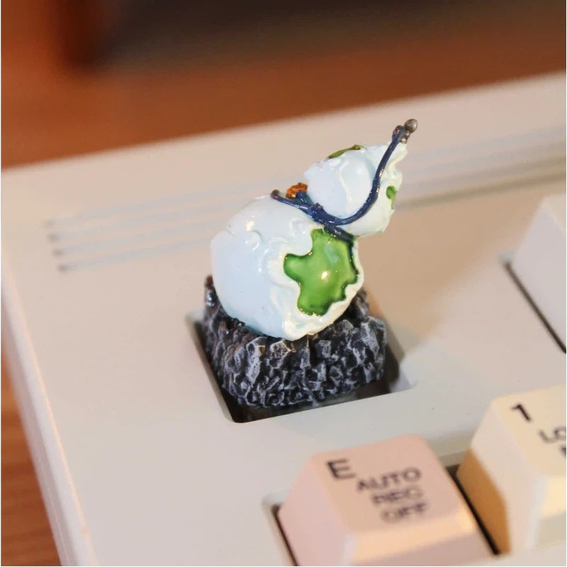 Chinese fantasy gourd artisan keycap with detailed resin craftsmanship and collectible design