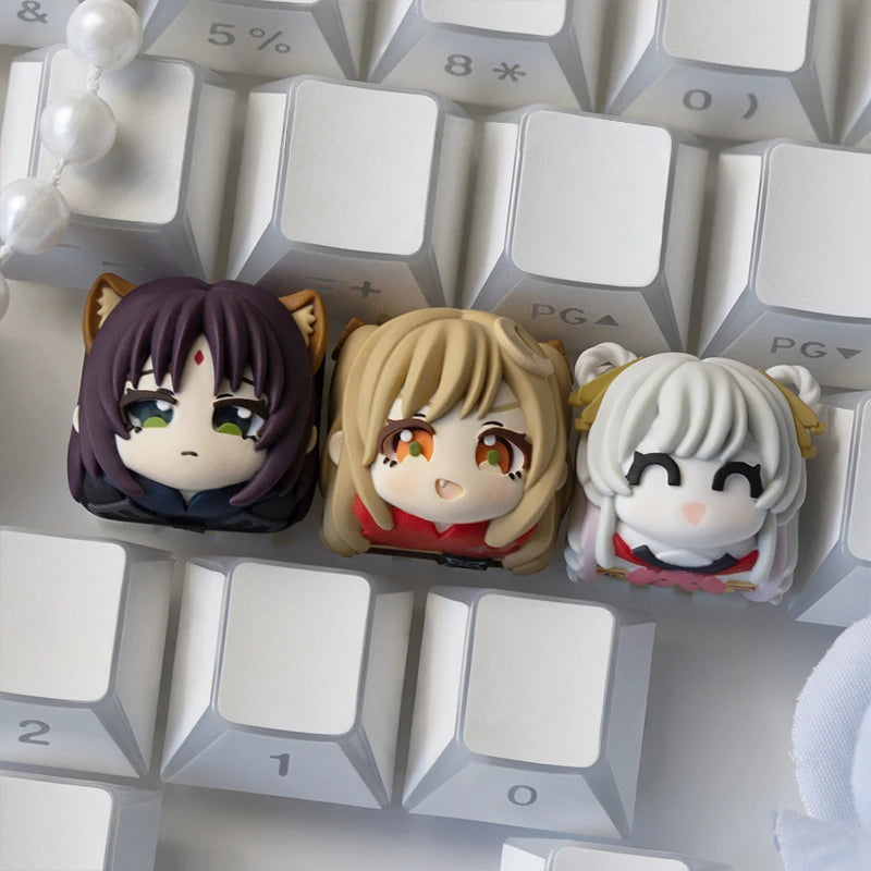 Cosmic Princess Kaguya artisan keycaps