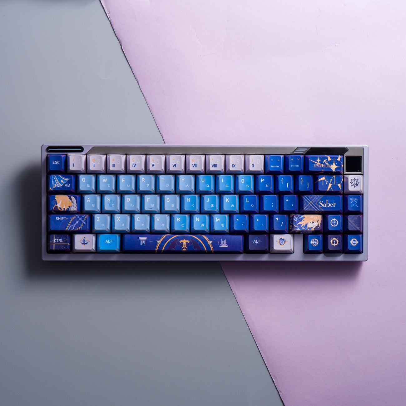 ayanami-rei-inspired-keycaps-with-character-portrait-artwork-and-eva-pilot-theme-for-anime-mechanical-keyboard-customization