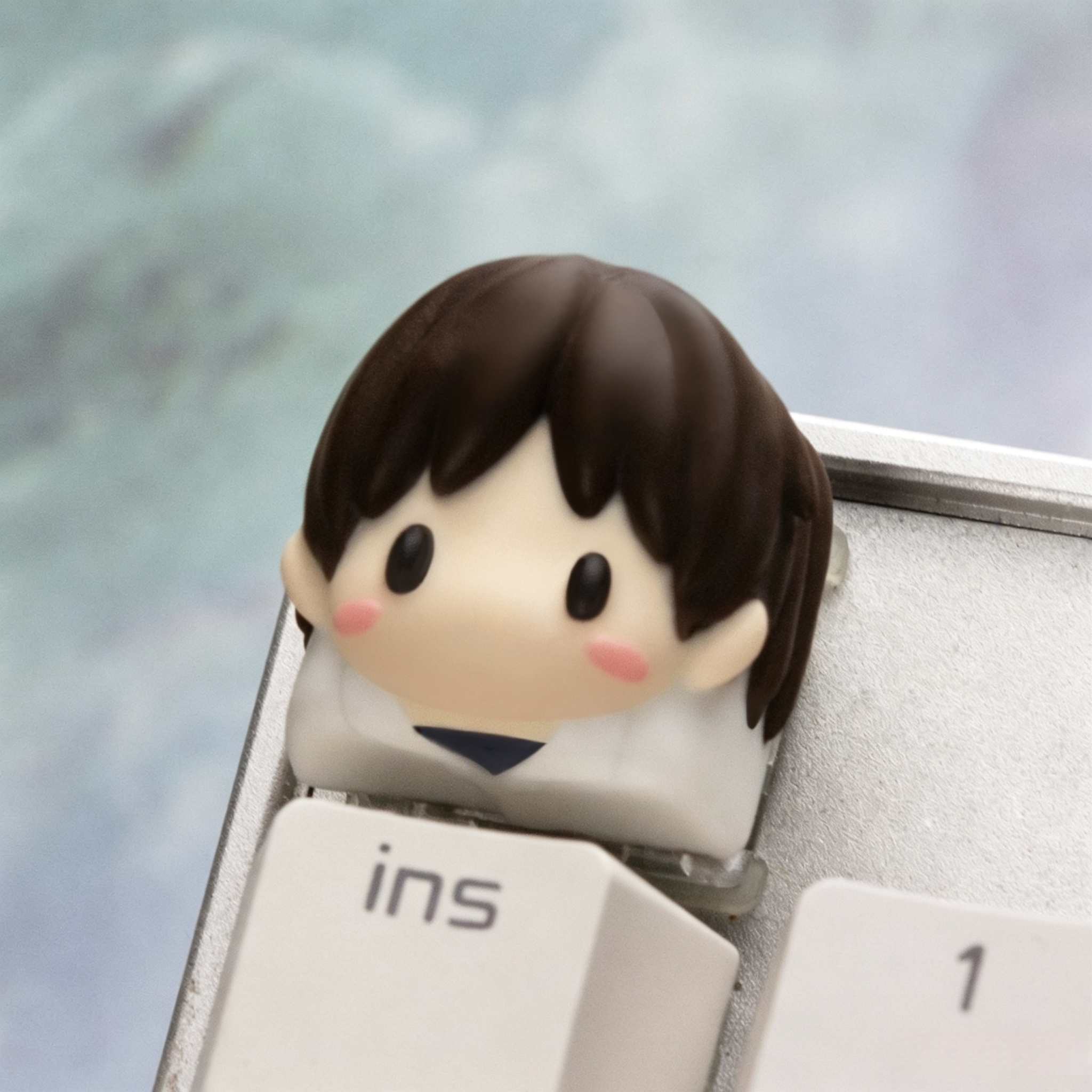 evangelion-character-and-eva-unit-keycap-installed-on-mechanical-keyboard-for-anime-inspired-gaming-desk-setup