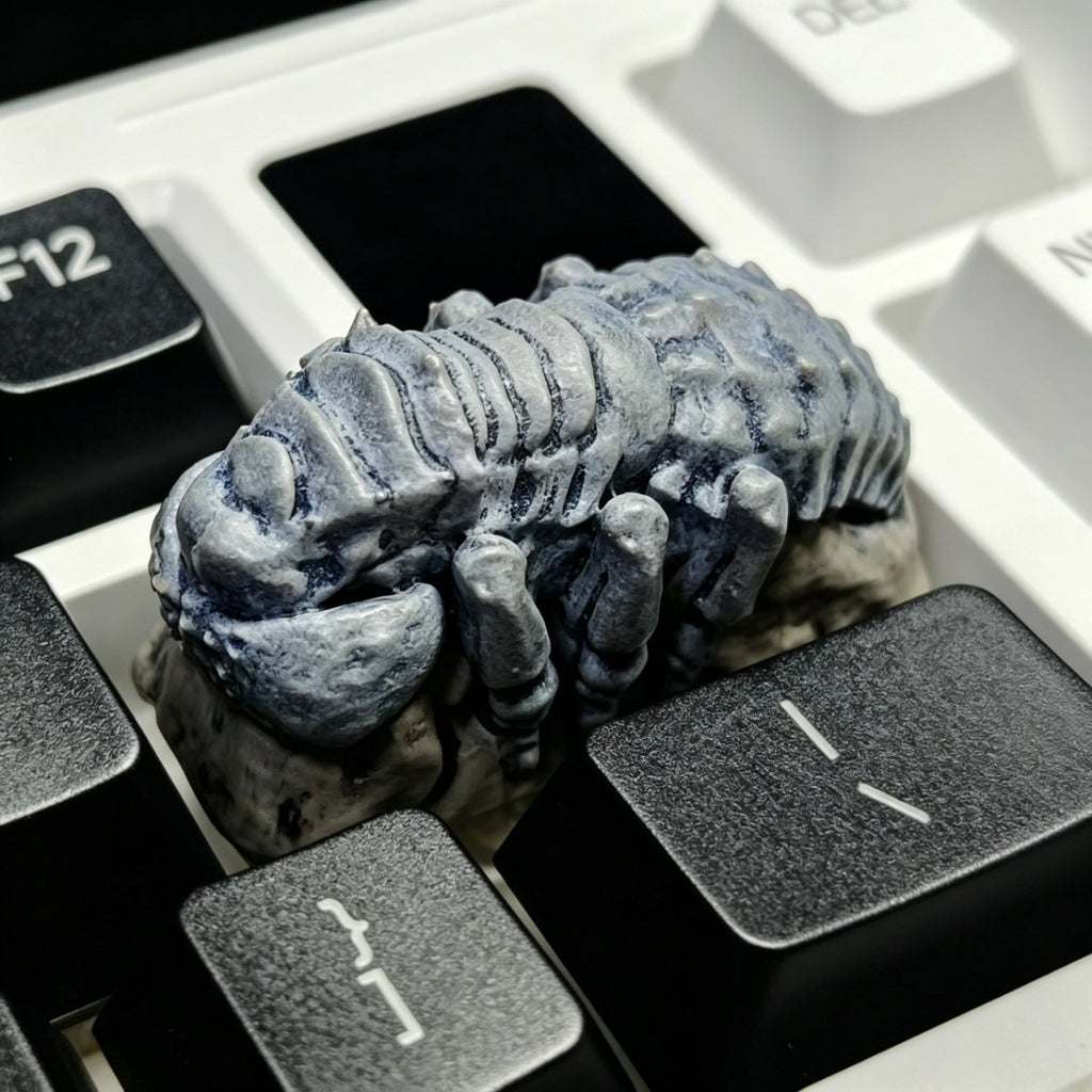 Fantasy artisan keycap for ESC key position and collectible custom mechanical keyboard displays