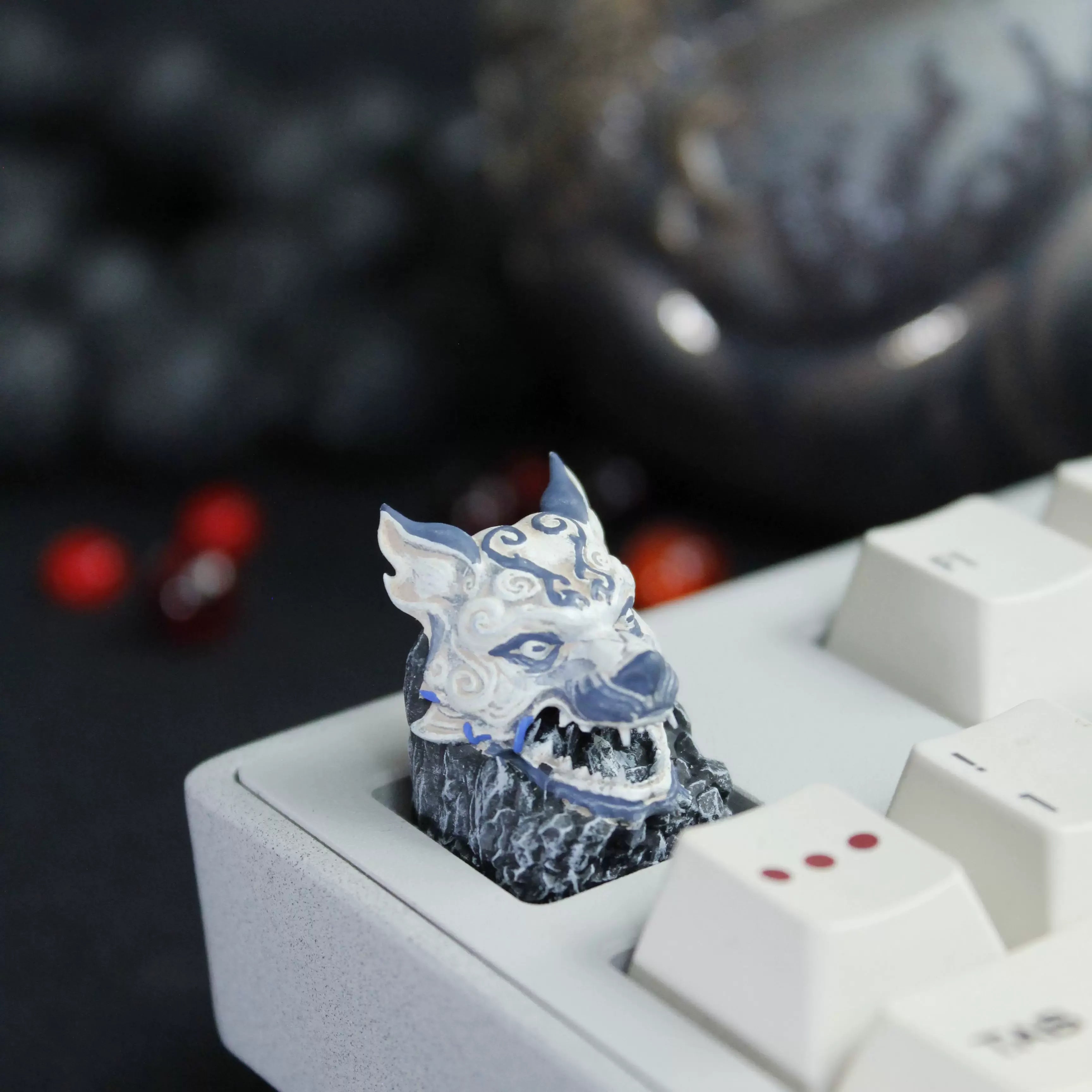 Fantasy Mask Artisan Keycap 3D Printed Resin Mechanical Keyboard Keycap