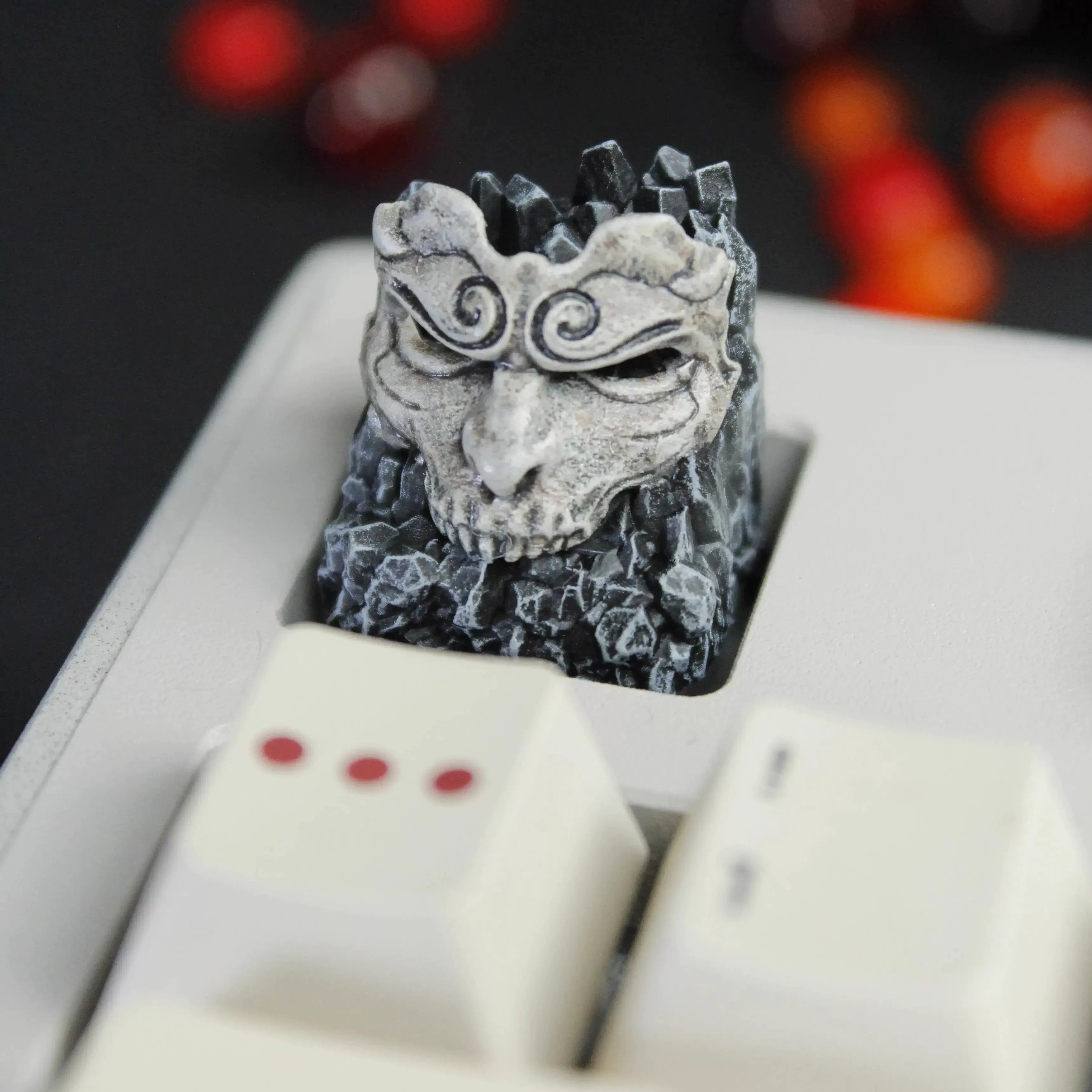 Fantasy Mask Artisan Keycap 3D Printed Resin Mechanical Keyboard Keycap