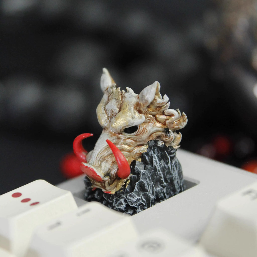 Fantasy Mask Artisan Keycap 3D Printed Resin Mechanical Keyboard Keycap