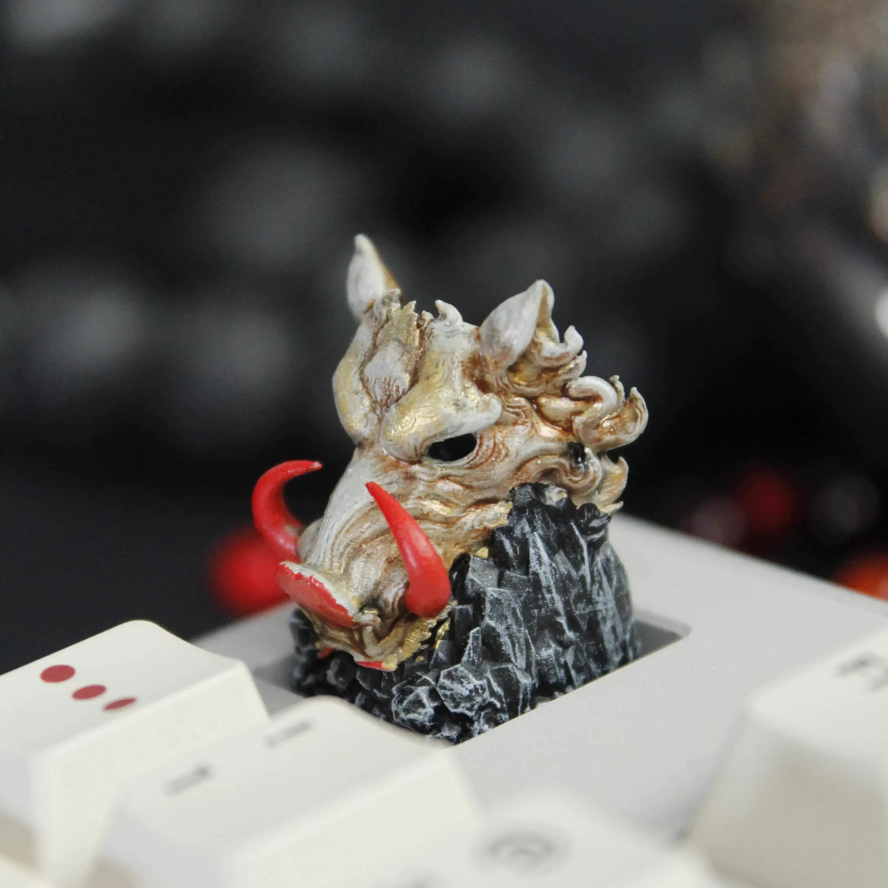 Fantasy Mask Artisan Keycap 3D Printed Resin Mechanical Keyboard Keycap